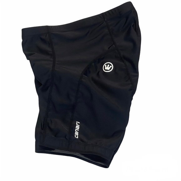 CANARI Padded Cycling Spandex Shorts Size M - Picture 2 of 10